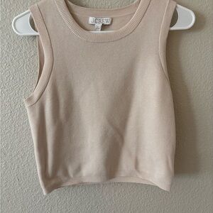 J.Crew Light Tan Sleeveless Knit Top